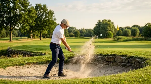 Illustration for rule 12: Playing from the Bunker