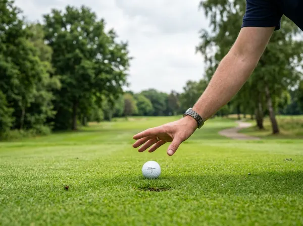 Illustration for Play the Ball as It Lies; Ball at Rest Lifted or Moved